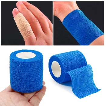 1-Roll 2.5-5 cm Elastične Samolepilne Prikrivanje Povoji Za Dom Šport Zvin Zdravljenje Sili Kompleti Prostem Orodje Pokrov