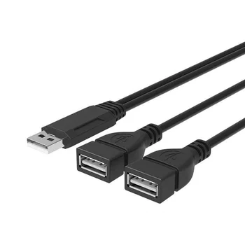2.0 USB Eno Žensko, Dva Moška Podatki Kabel za Polnjenje, Eno-do-Dve napajalni Kabel 1 Minuto 2USB Podatkovni Kabel 30 cm