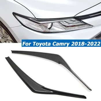 2PCS Prednji Smerniki Veke Obrvi Kritje Oči Pokrovi, Nalepke Trim Za Toyota Camry LE XLE SE XSE 2018 - 2022 Avto Dodatki