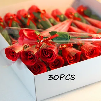 30Pcs Milo Rose Umetne Rože Kopel Telo Rose Cvet, Poroka, valentinovo Darilo Cvetlični Dišeče Milo Rose Nordijska Doma Dekor