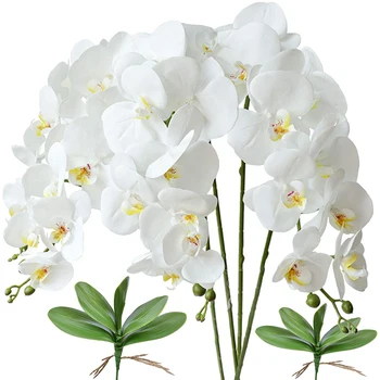 4pcs Umetno Metulj Orhideja Cvetje Ponaredek Rastlin Orhidej, Cvetje Matičnih Rastlin za Dom Poroka Dekoracija