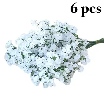 6 Podružnic Svile, Umetno Cvetje, Okrasne Umetno Cvet Ponaredek Šopek rož za Vrt Poroka Doma Stranka Odlikovanja
