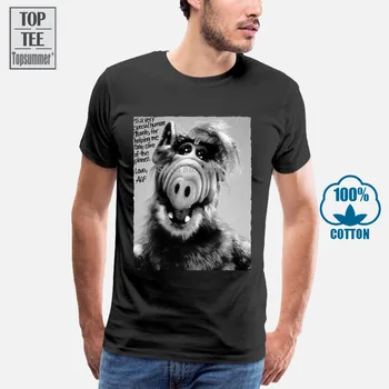 Alf T-Shirt Moški Blagovno Znamko T-Majice S Tiskanje Vrh Poletje Prevelik T-Shirt Bombaža Moške Majice Hip Hop T Shirt Letnik Tshirt A0006