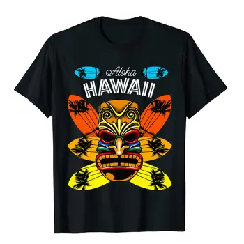 Aloha Havajih Tiki In Jadralne Smešno Luau Počitnice Ljubimec Premium T-Shirt Majica Za Moške Design T Shirt Tiskani Bombaž