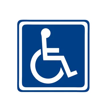 Avto nalepka Onemogočen Prijavite Invalidnosti Mobilnost Parkirni Avto Nalepke PVC Nalepke za Skoda Hyundai 15 CM