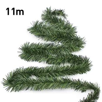 Božič Umetno Venec 5.5 m, Zelena Ponaredek Rastline Borovih Vej Božič Stranka Dekor Božič Drevo Bor Listi Okraski Otroci Darilo