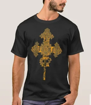 Etiopski Pravoslavna Cerkev Križ T-Shirt. Poletje Bombaža, Kratek Rokav, O-Neck Majica Mens Novo S-3XL