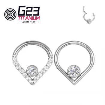 G23 Piercing Titan Grade Implante Debelo Nos Obroč Piercing Brezplačna Dostava Postavke Uhani Za Ženske
