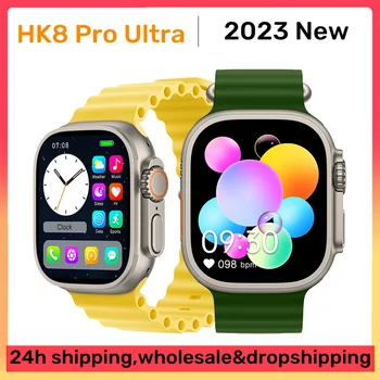 HK8 Pro Pametno Gledati Ultra 49 mm Moških Serije 8 NFC Bluetooth Brezžično Polnjenje Klic Visoko Osveži Rtae NFC Smartwatch 2023 Najnovejši