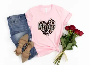 Leopard Mimi Grafika, Tiskanje Tshirt Ženske Oblačila Mater Dan Darilo T Shirt Femme Mimi-Življenje Babica Ženska T-Shirt Ulične
