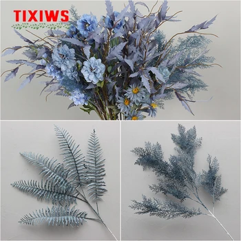 Meglica Blue Serije Umetne Rastline Cvetje DIY Poroko Cesti Cvetlični Aranžma Doma Dekoracijo Šopek Cvet Trgovina Dobave