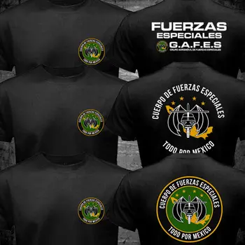 Mehika GAFEs Fuerzas Especiales Posebne Sile Ops Vojske Vojaške Črni Moški T-shirt