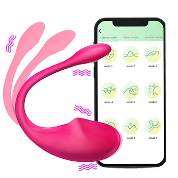 Mobilna APLIKACIJA Remote Control Dildo, Vibrator za Ženske Ženski G-spot Vibrator Dolge Razdalje Klitorisa Stimulator Vibrating Seks Igrače