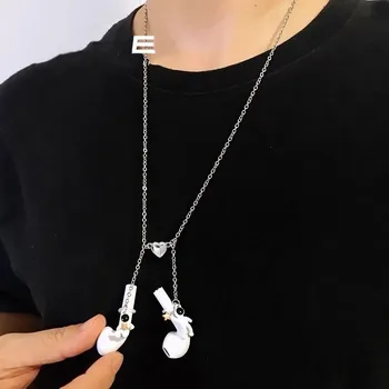Moda Bluetooth Slušalke Anti-izgubil Verige Astronavt Magnetno Ogrlico Ženski Risanka Srčkan Slušalke Univerzalno Anti-izgubljeni Artefakt
