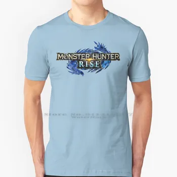 Monster Hunter Dvig Stiski Logo Majica S Kratkimi Rokavi 100% Čistega Bombaža Monster Hunter Dvig Mh Dvig Igranje Igre Monster Hunter Svetu