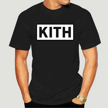 Moški majica Fashion Kith Klasično polje Logotip Tee Majica v Mornarici t-shirt novost tshirt ženske 5183X