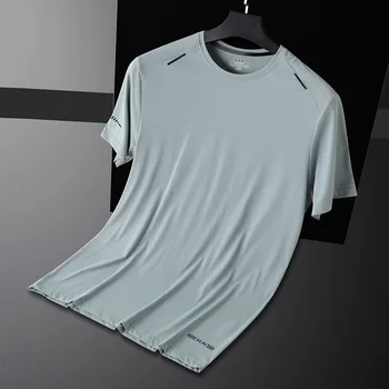 Moški Teče T-Majice Quick Dry Dihanje Športne Majice Telovadnice T Shirt Usposabljanje Moški Nogomet Srajce Fitnes T-Shirt Šport