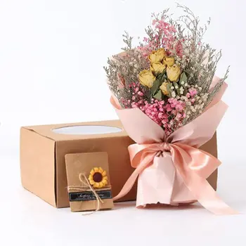 Naravni Posušeno Cvetje Šopek Listov Evkaliptusa Pravi Rose Mladičev, ki Diha Posušen Cvet za Domačo Mizo Vazo Poročni Vrt Boho Dekor