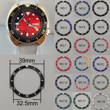 Ravno aluminijasto Ploščo Vstavljanje 39 mm*32.5 mm Seiko nadomestek watch vstavite svetlobni obroč zvezdniki Watch Dodatki