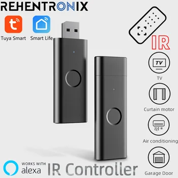 REHENTRONIX Tuya WiFi USB IR Daljinski upravljalnik Pametni Življenje Doma Ir Univerzalno Alexa Google Daljinski upravljalnik za TELEVIZOR, DVD-AC FAN