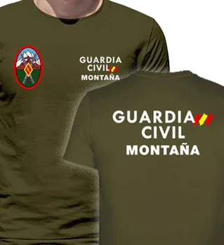 Spainsh Gorskih Civilne Garde MOD T-Shirt Poletje Kratek Rokav Priložnostne 100% Bombaža Moške O-Neck Zgornji del Tees