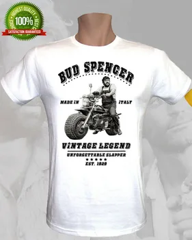 T-Shirt Bud Spencer Letnik Legenda Terence Hill Film Poklon Uomo Donna Bambino Novo 2019 Moda za Moške Kratke Rokav Tee Priložnostne