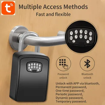 Tuya Smart Key Lock Polje Stenske Aluminij Zlitine Tipko Sef Vremensko S Kodo Za Shranjevanje Vsako.