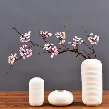 Umetno Cvetje Češnje Cvetovi Svile Cvetja Sakura Ponaredek Rastline Belo Umetno Cvet Podružnica za DIY Poroka Doma Dekor Božič