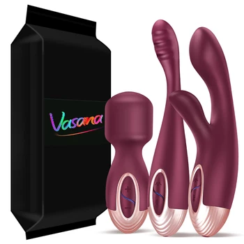 Vasana AV Palico Massager Orgazem Palico Bunny Vibrator Set za Ženske, Ženska Masturbacija Vibratorji za Ženske, Seks Igrače Darilo 2022