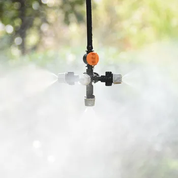 Visi sprinkler sistem križ vode, Megla šoba Atomizing meglo VODNI curek Za Kapljično namakanje vrta 15set