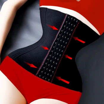 XXS Korzet Bustier Telo Oblikovalec Pasu Trener Ženske obleke Modeliranje Pasu Underbust Potegom Traku Fajas Girdle Dolg Trup Shapewear