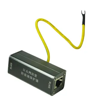 Zaščitnik PoE+Gigabit 1000Mbs RJ45 Priključek Za RJ45 Priključek Ethernet Prenapetostna Zaščita Thunder Lightnin Arrester Zaščito Adapte
