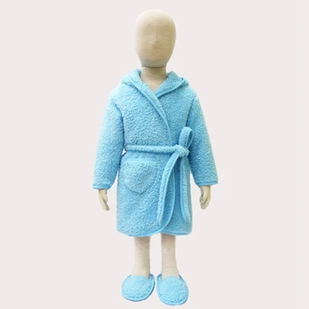 2021 Otrok sleepwear coral runo otroška oblačila, nastavite kopalni plašč+čevlji 2 kos obleke novorojenčka fantje dekleta pižame Robe
