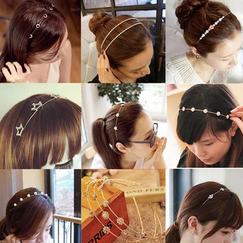 Barvita Nosorogovo Cvetnih Listov Lase Hoop Glavo Hairband za Ženske, Dekleta Ploščo Lase Band Dodatki za Lase