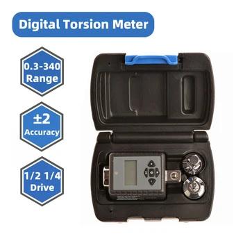 Digitalni Ključ Moment Torsion Meter ±2% Natančnost 0.3 - 340N.m Nastavljiv Ključ 1/2 do 1/4 3/8 Elektronski Torsion Merjenje Orodje