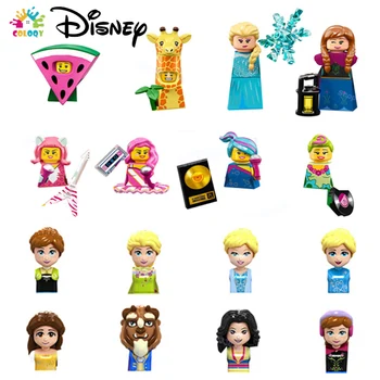 Disney Bloki Mickey Minnie gradniki Zamrznjene Princesa Elsa Ana figuric Opeke Zbrati DIY Igrače Za Dekleta Darila