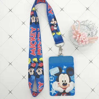 Disney Šiv PU kovanec torbici za kartico sim keychain tipko vrvica za opaljivanje tega obrok kartice bus kartico primeru kovanec vrečko Mickey mouse Dokument, kartico vrečko