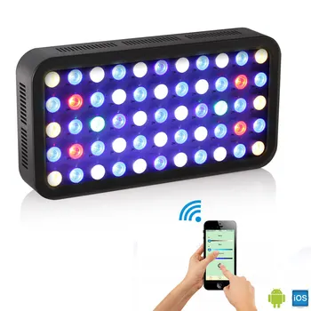 LED Luči Akvarij Bluetooth Nadzor 165W Zatemniti Fish Tank LED Celoten Spekter svetila Za Ribe, Sladkovodne in Morske Koralni