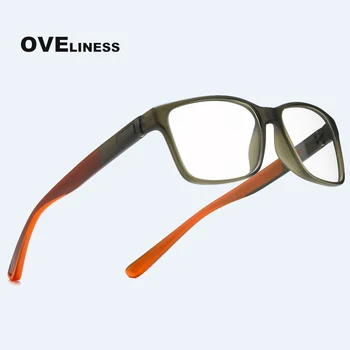 Moda tr90 moška očala za oči očal okvir moških Optični Kratkovidnost Recept Jasno očala moški Polno Očal okvir očal