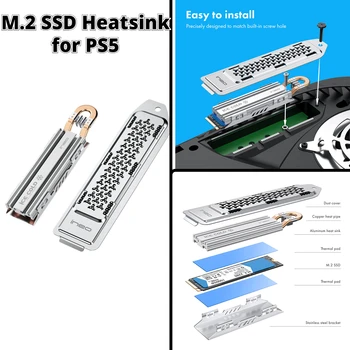 NVMe Pogon ssd Radiator s Prahom Kritje M. 2 SSD Heatsink Odvajanje Toplote za Hlajenje Hladilnik za PS5 Hladilnik