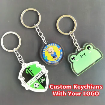 Po meri Logo Keychain Osebno Arcylic Ključnih Verige Foto Meri Anime Čare obesek za ključe, Podjetje za Promocijska Darila