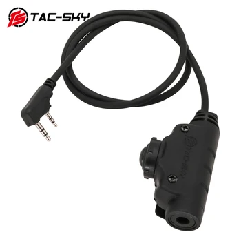 TAC-NEBO V2 U94 PG Adapter Taktično Slušalke Oprema Združljiva z Kenwood Plug Baofeng UV-5R UV-5RE UV-82 Walkie Talkie