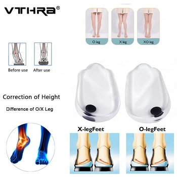 X/O-Vrsta Terapije z Magnetnim Noge Ortopedske Čevlje Vložki za Plantarni Fasciitis Silikonski Gel Blazina za Pol Čevlja Vstavi Pete Pad
